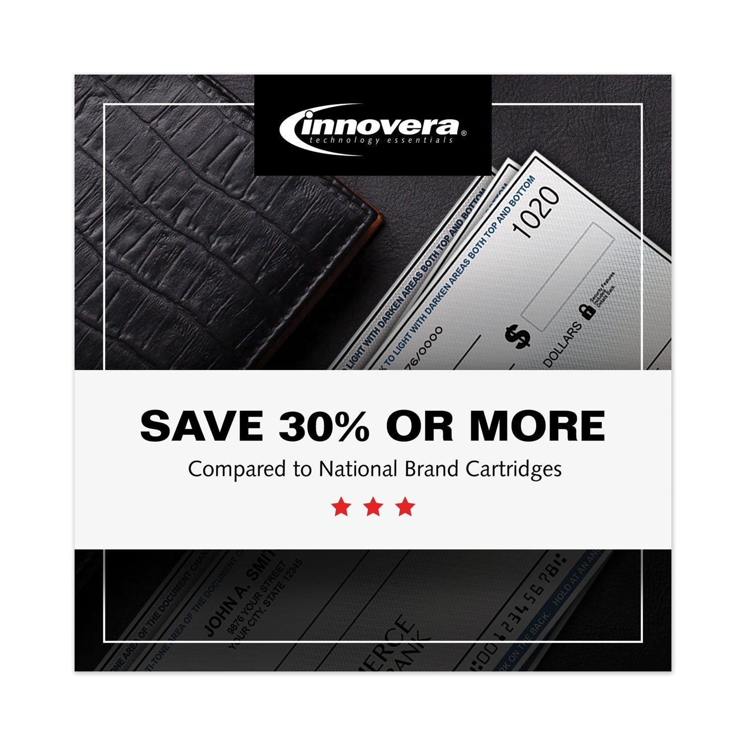 Innovera Remanufactured Black MICR Toner, Replacement for 83AM (CF283AM), 1,500 Page-Yield