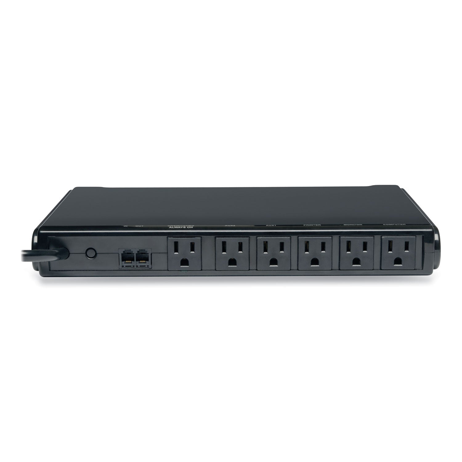 Tripp Lite Isobar Surge Protector, 6 AC Outlets/2 USB Ports, 8 ft Cord, 3,150 J, Black