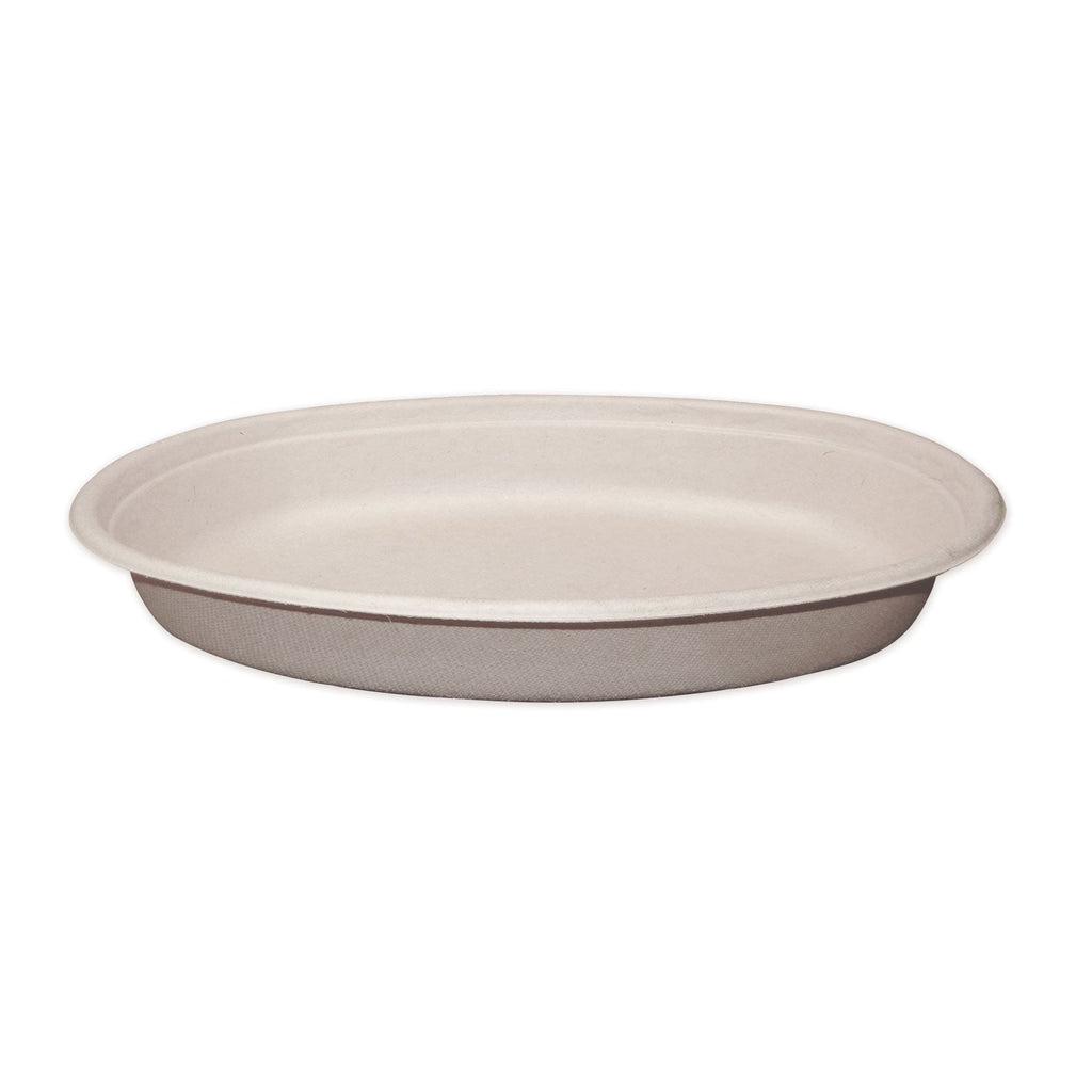 World Centric Fiber Burrito Bowls, 32 oz, 9.7" Diameter x 1.6"h, Natural, 300/Carton