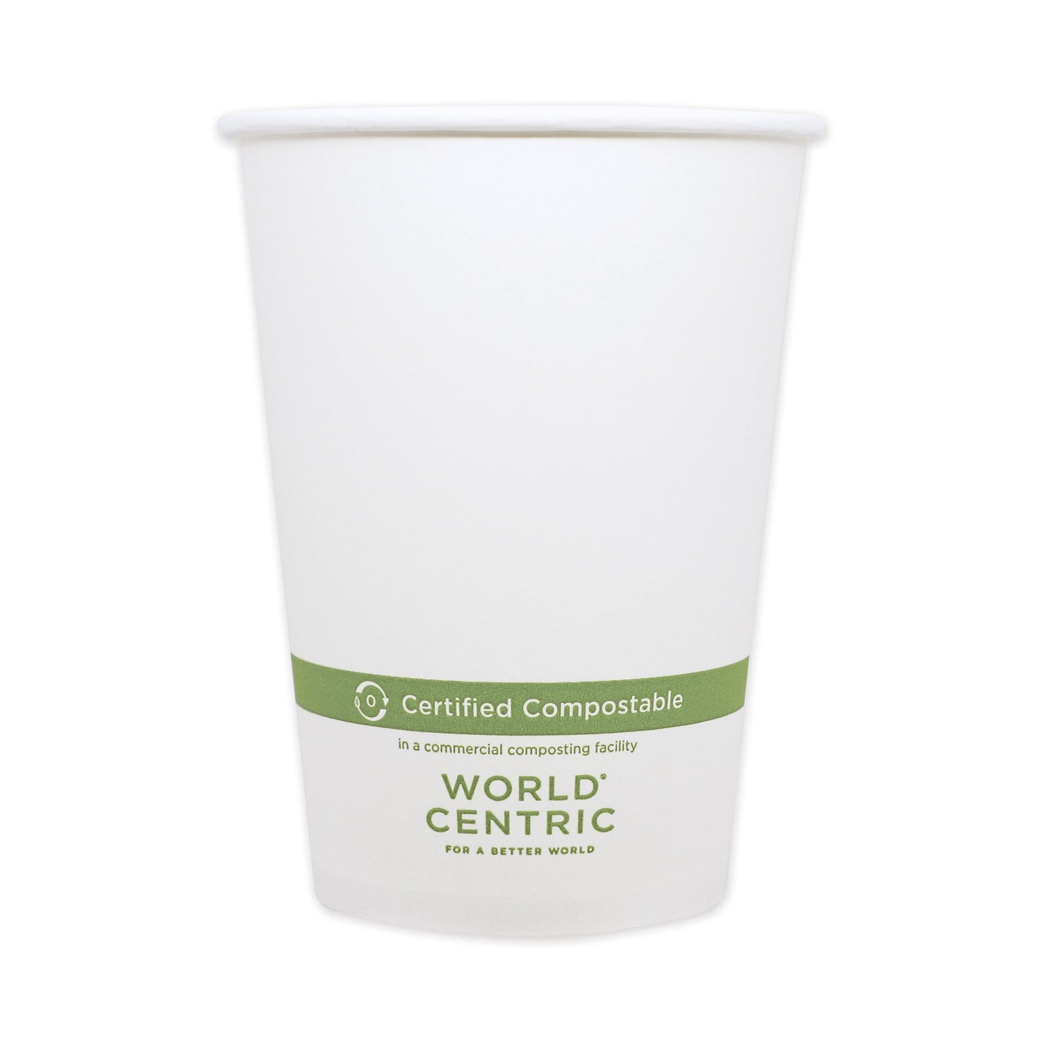 World Centric Paper Bowls, 32 oz, 4.4" Diameter x 5.8"h, White, 500/Carton