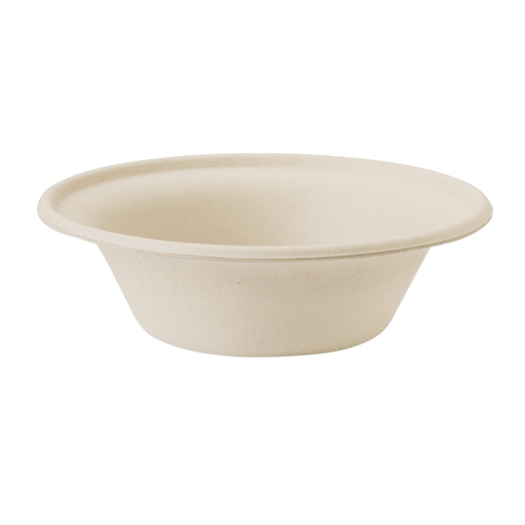 World Centric Fiber Bowls, 11 oz, 6" Diameter x 1.7"h, Natural, 1,000/Carton