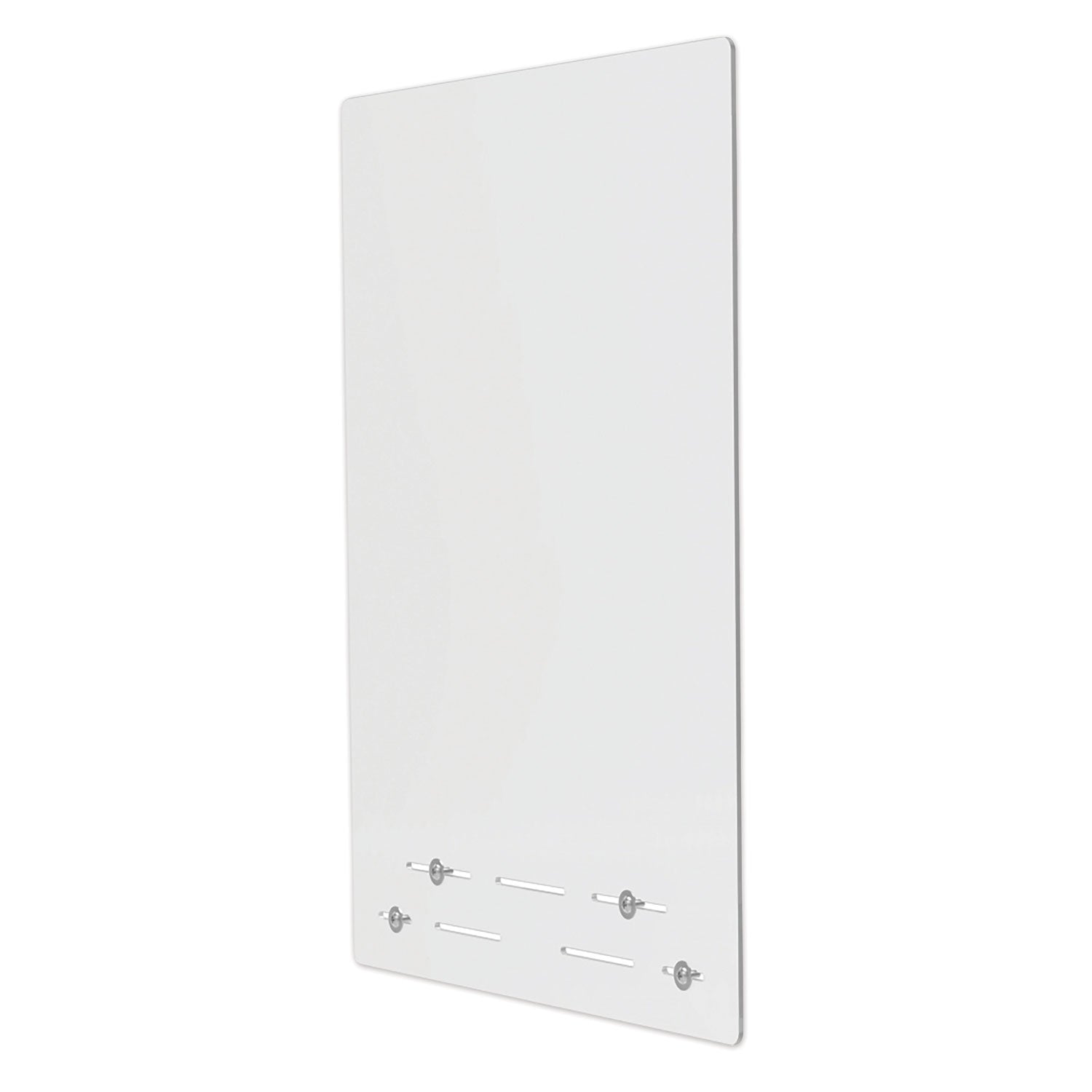 deflecto Mounting Safety Barrier with Full Shield, 23.75" x 31.75", Polycarbonate, Clear, 2/Carton