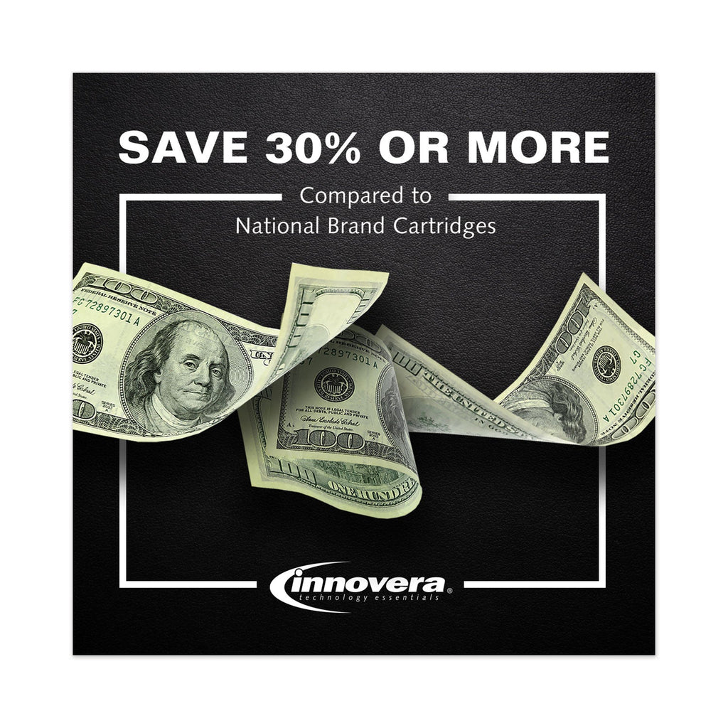 Innovera Remanufactured Black Ink, Replacement for 60 (CC640WN), 200 Page-Yield
