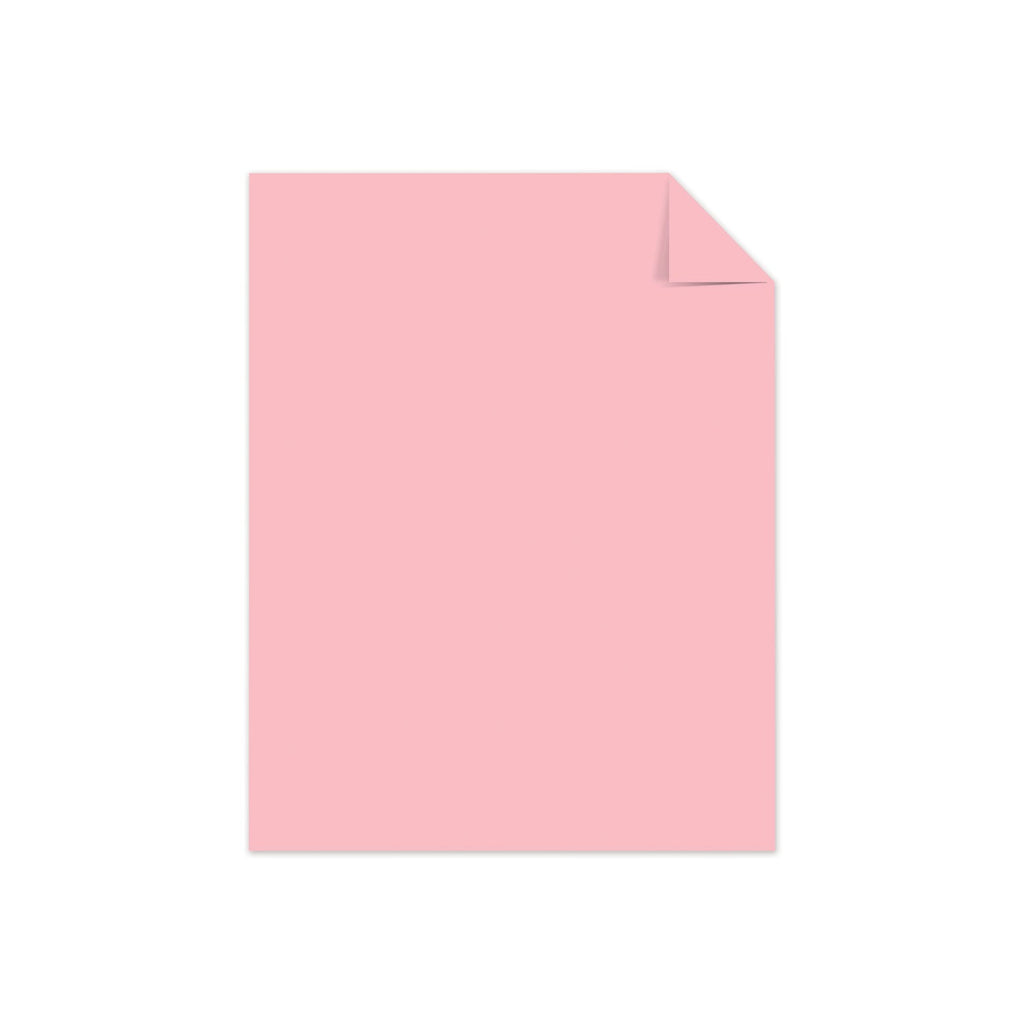 Astrobrights Color Cardstock, 65 lb Cover Weight, 8.5 x 11, Bubble Gum, 250/Pack