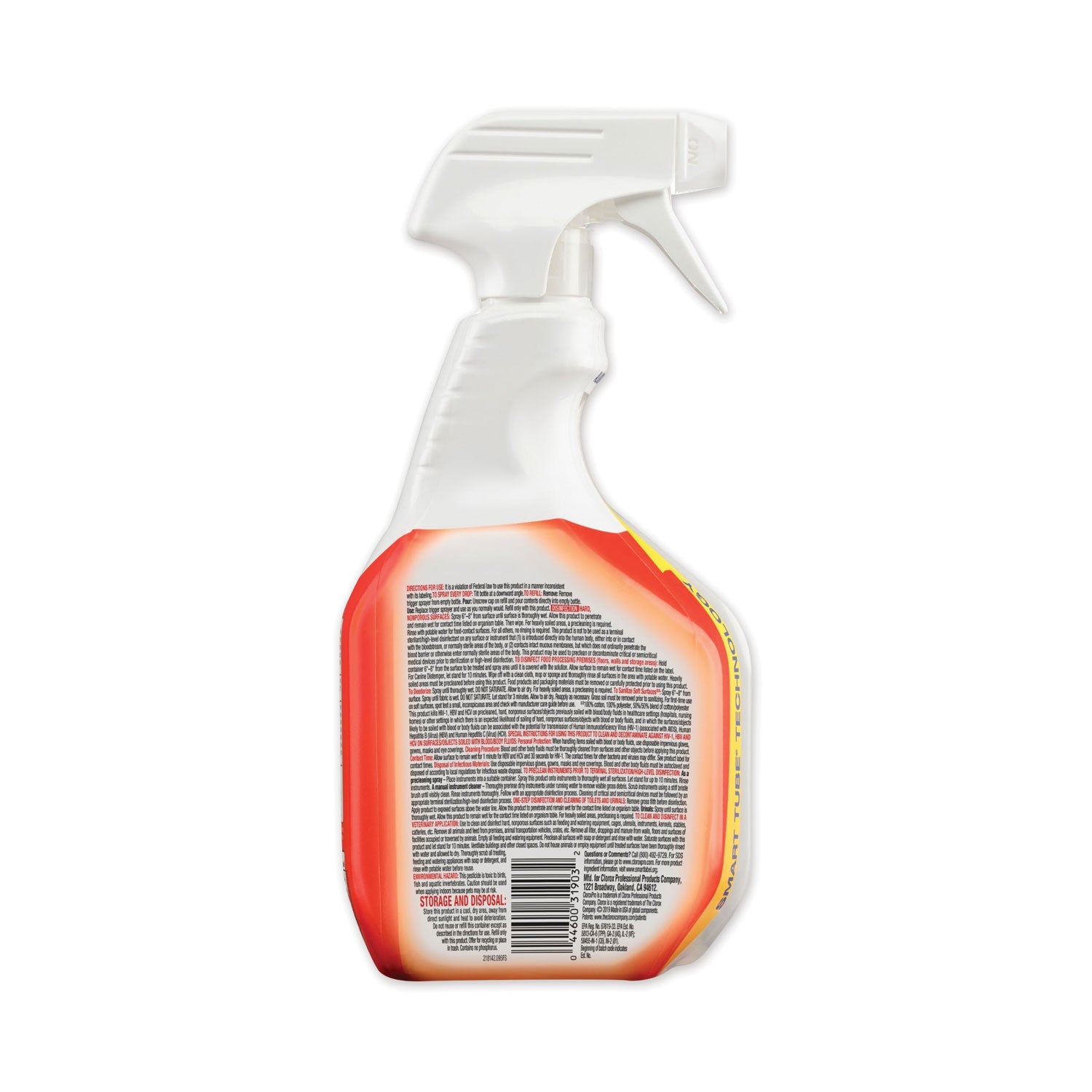 Clorox Disinfecting Bio Stain and Odor Remover, Fragranced, 32 oz Spray Bottle, 9/Carton