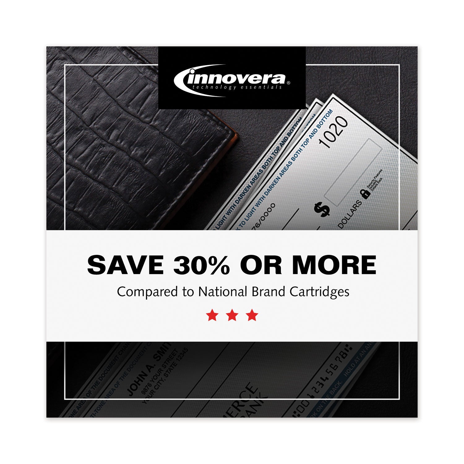 Innovera Remanufactured Black High-Yield MICR Toner, Replacement for 61XM (C8061XM), 10,000 Page-Yield