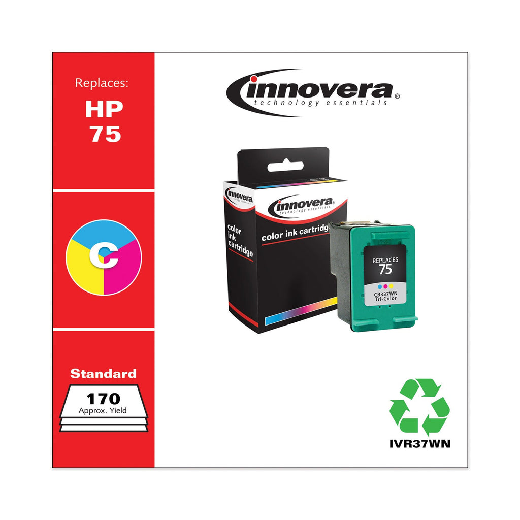 Innovera Remanufactured Tri-Color Ink, Replacement for 75 (CB337WN), 170 Page-Yield