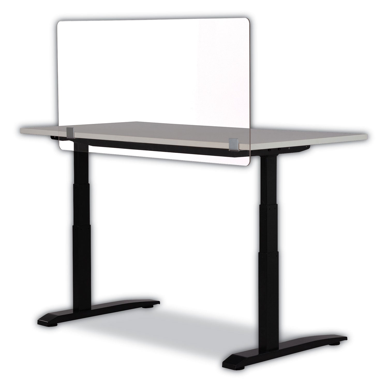 Safco 7516 Series Wellness Panel, 47.5 x 2.5 x 23.5, Acrylic, Clear