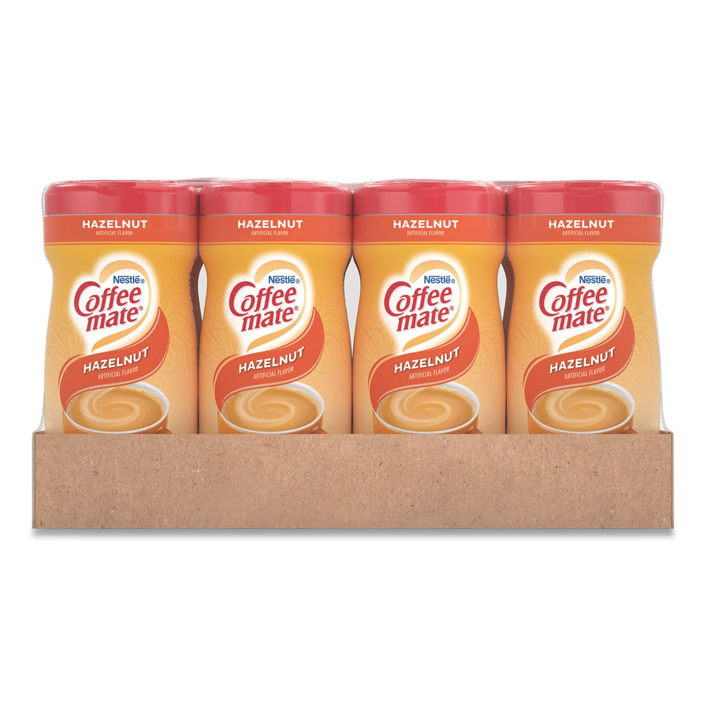 Coffee mate Non-Dairy Powdered Creamer, Hazelnut, 15 oz Canister, 12/Carton