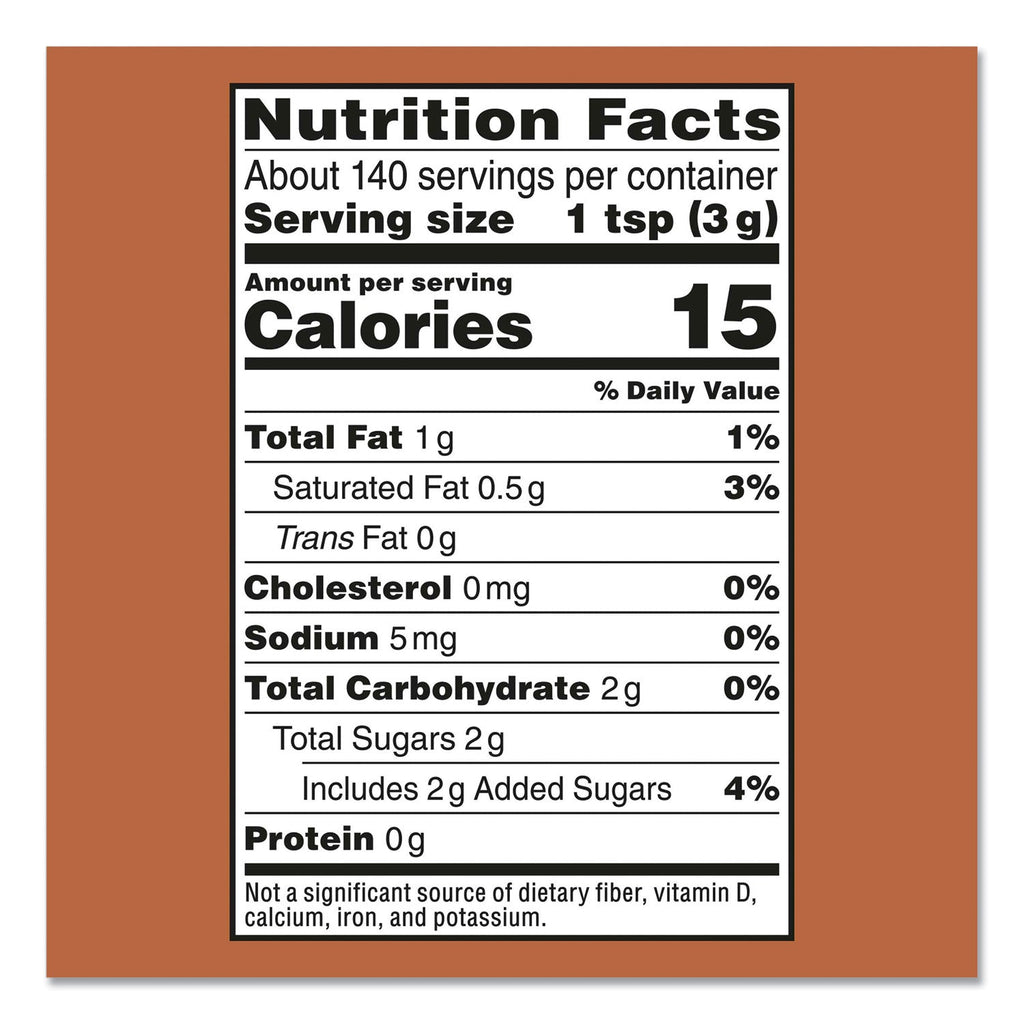 Coffee mate Vanilla Carmel Powdered Creamer, 15 oz Canister, 6/Carton