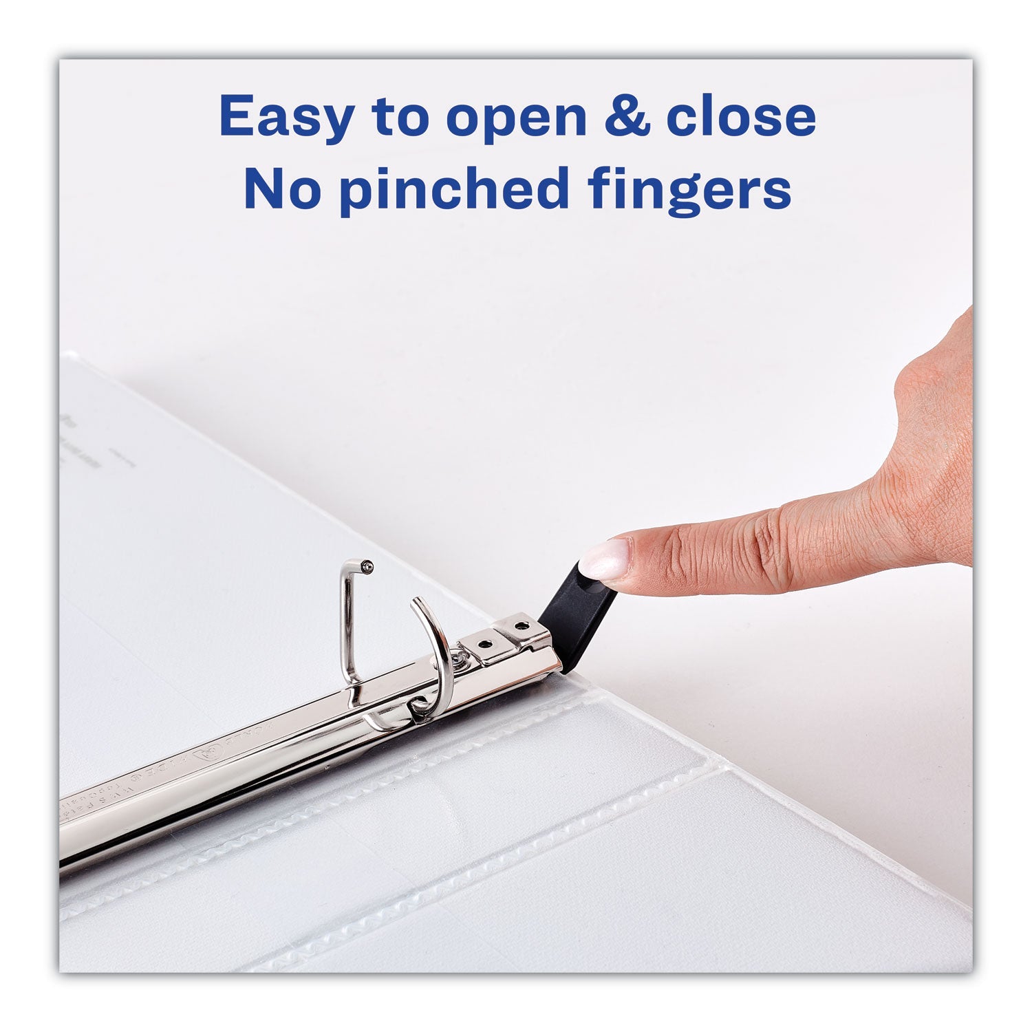 Avery Heavy-Duty Non Stick View Binder with DuraHinge and Slant Rings, 3 Rings, 2" Capacity, 11 x 8.5, White, 4/Pack