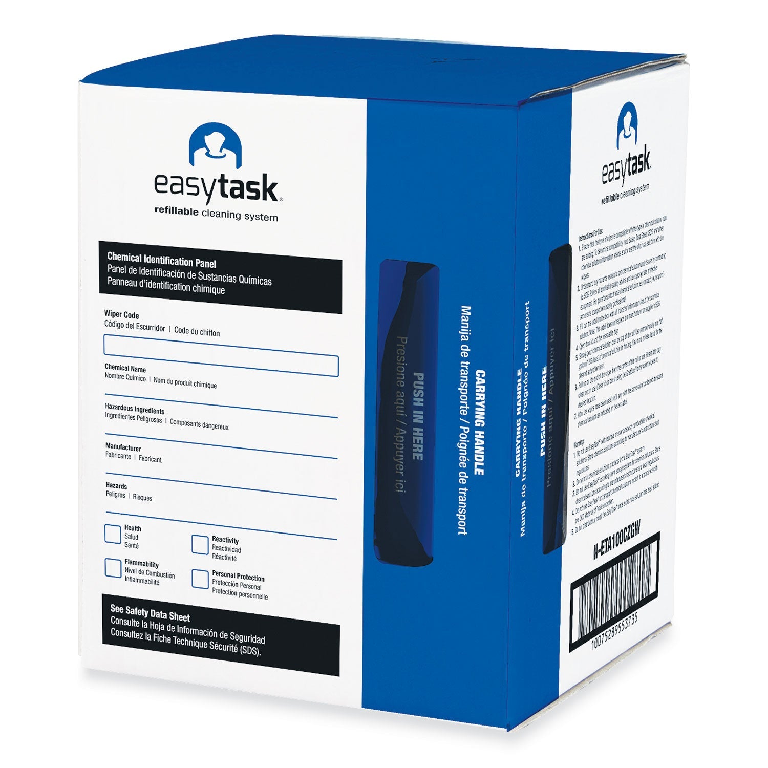 HOSPECO Easy Task A100 Wiper, Center-Pull, 10 x 12, 275 Sheets/Roll with Zipper Bag