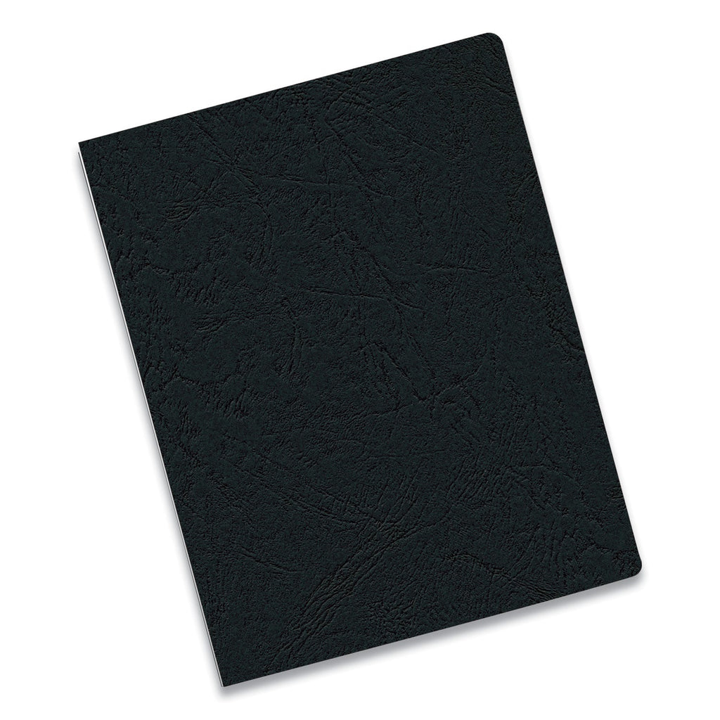 Fellowes Expressions Classic Grain Texture Presentation Covers for Binding Systems, Black, 11.25 x 8.75, Unpunched, 200/Pack