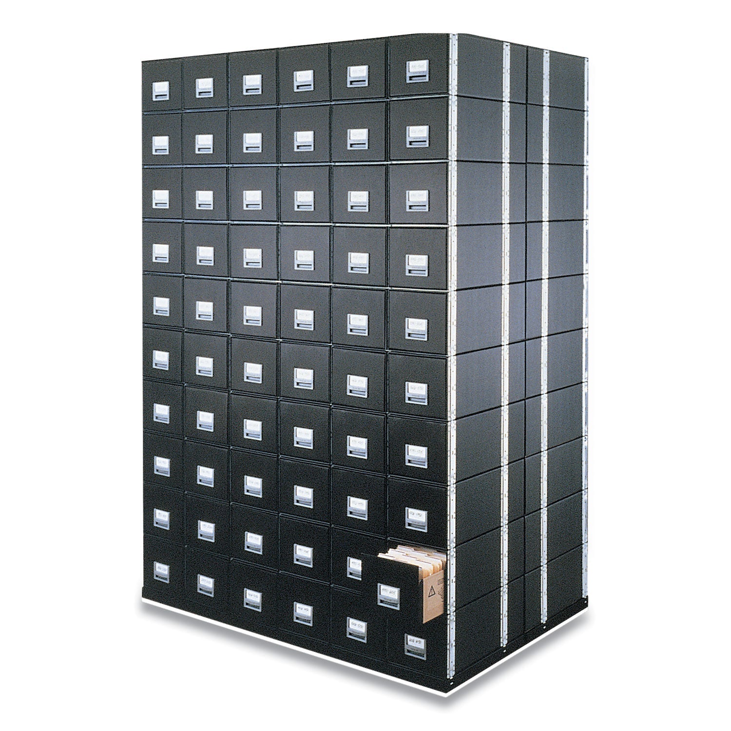 Bankers Box STAXONSTEEL Maximum Space-Saving Storage Drawers, Letter Files, 14" x 25.5" x 11.13", Black, 6/Carton