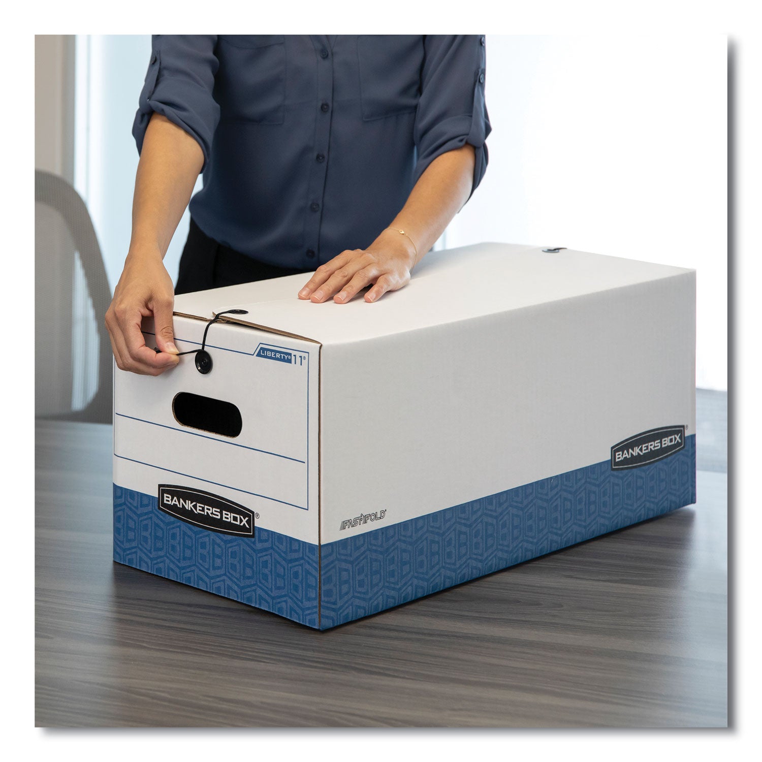 Bankers Box STOR/FILE Medium-Duty Strength Storage Boxes, Letter Files, 12" x 24.13" x 10.25", White, 20/Carton
