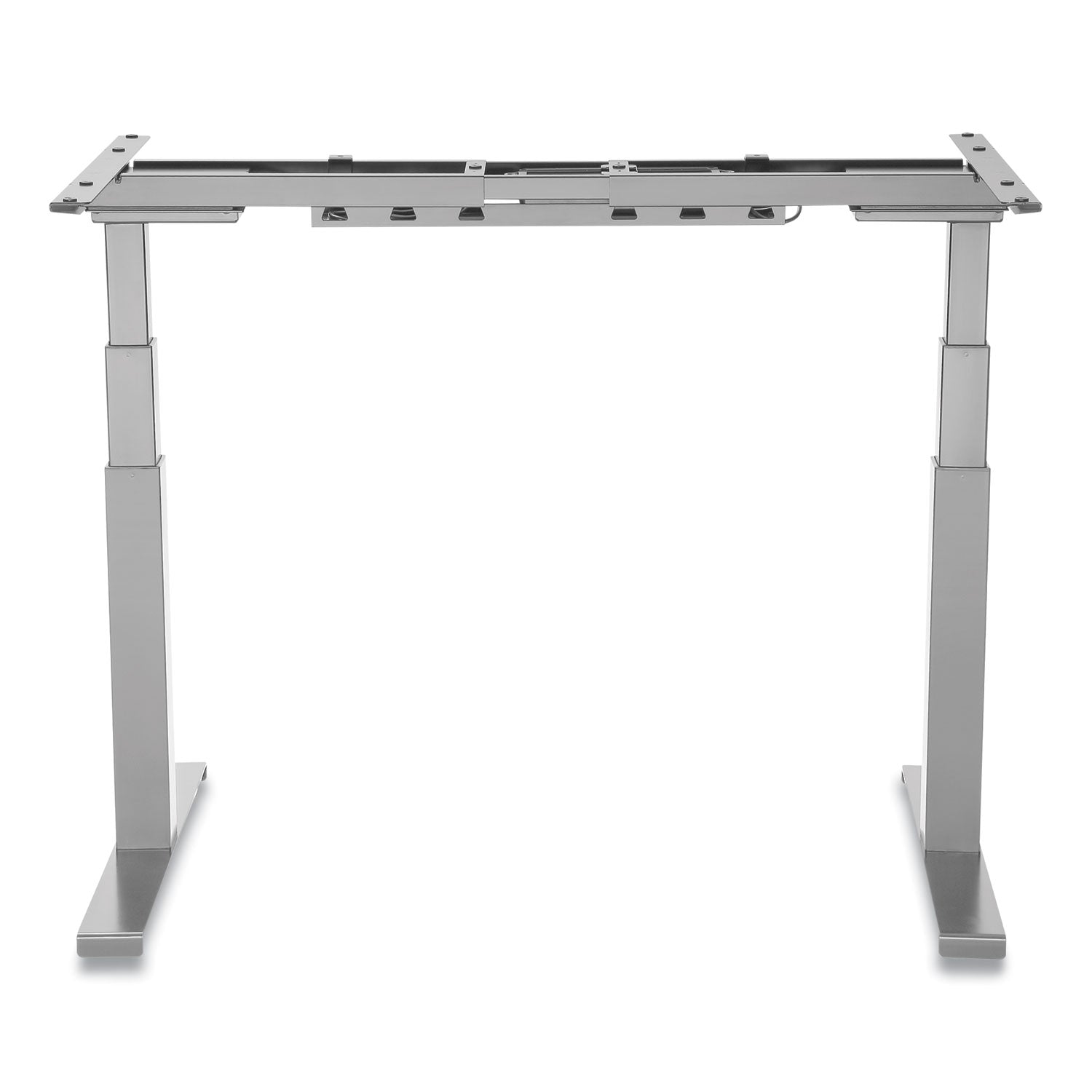 Fellowes Cambio Height Adjustable Desk Base, 72" x 30" x 24.75" to 50.25", Silver