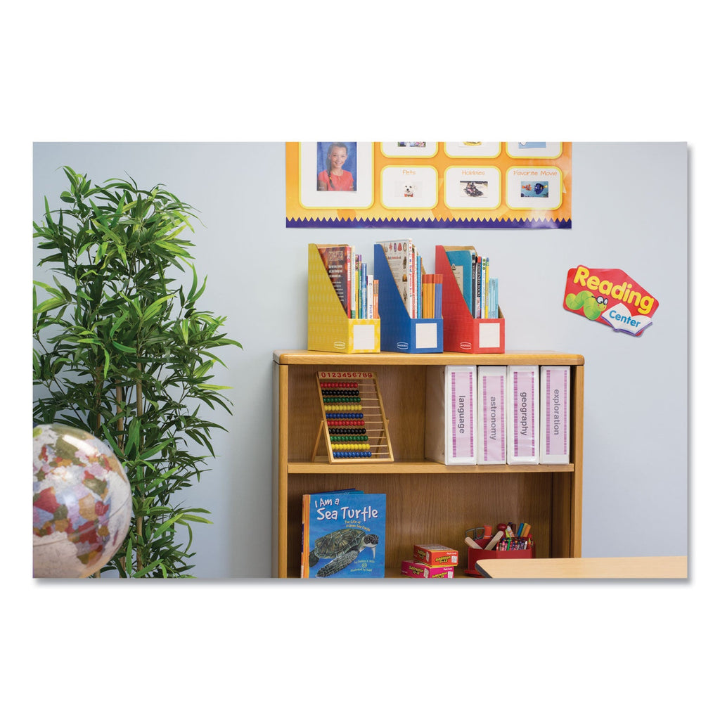 Bankers Box Extra-Wide Cardboard Magazine File, 4.25 x 11.38 x 12.88, Assorted, 6/Pack