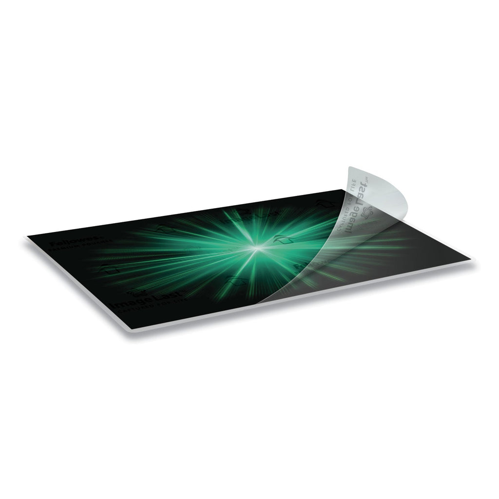 Fellowes ImageLast Laminating Pouches with UV Protection, 3 mil, 9" x 11.5", Clear, 200/Pack