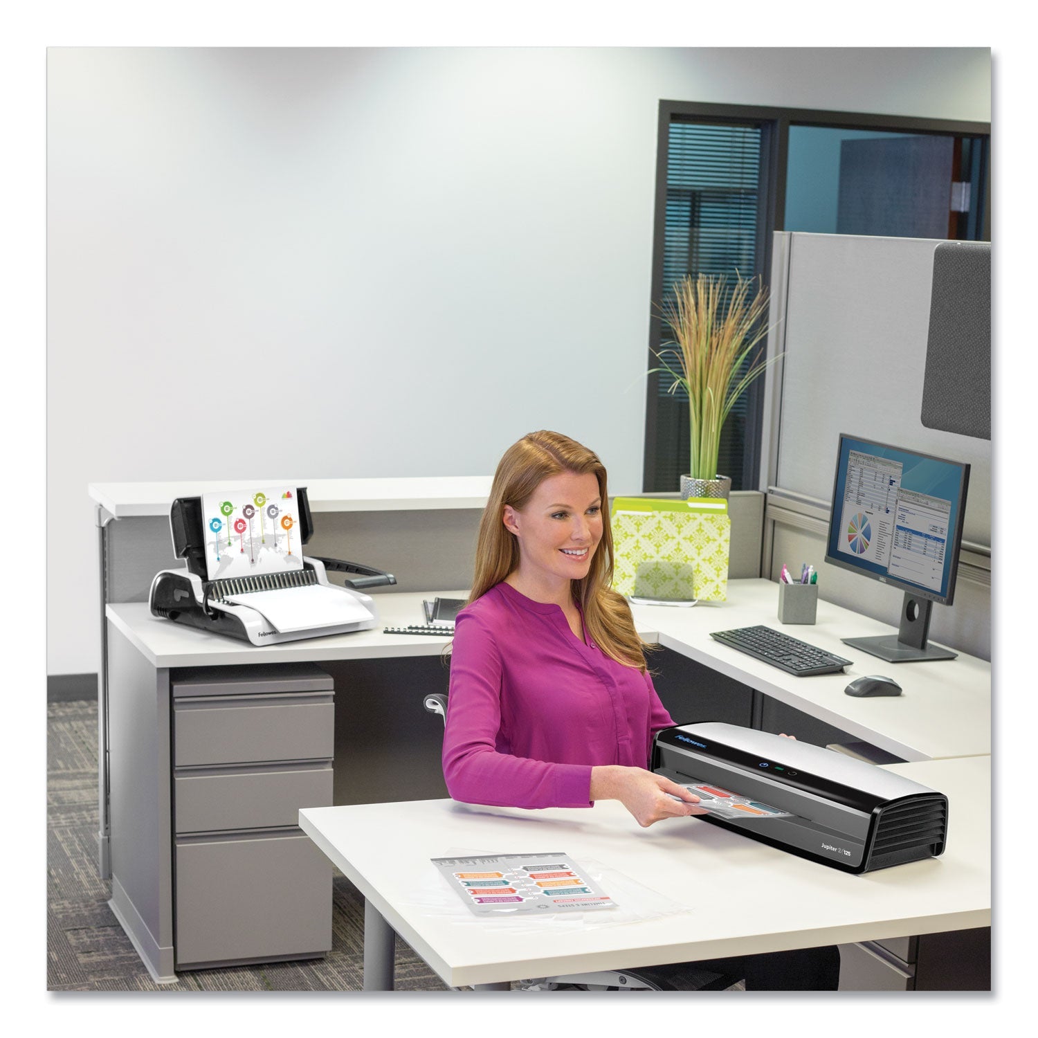Fellowes Jupiter 2 125 Laminator, 12" Max Document Width, 10 mil Max Document Thickness