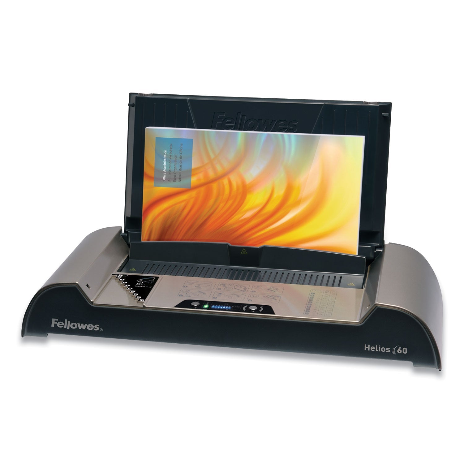 Fellowes Helios 60 Thermal Binding Machine, 600 Sheets, 20.88 x 9.44 x 3.94, Platinum/Graphite