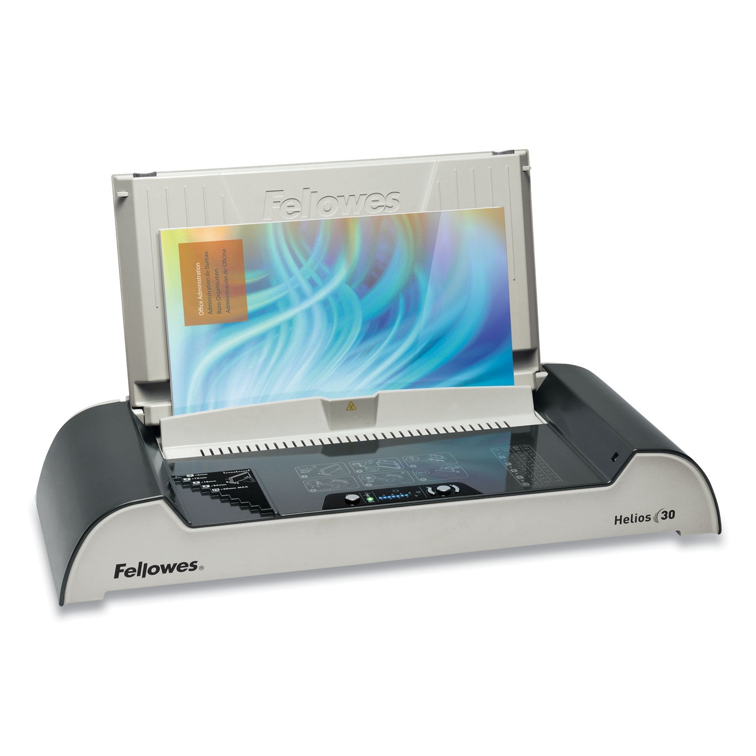 Fellowes Helios 30 Thermal Binding Machine, 300 Sheets, 20.88 x 9.44 x 3.94, Charcoal/Silver