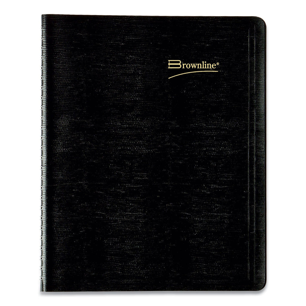 Brownline Essential Collection 14-Month Ruled Monthly Planner, 8.88 x 7.13, Black Cover, 14-Month (Dec to Jan): 2022 to 2024