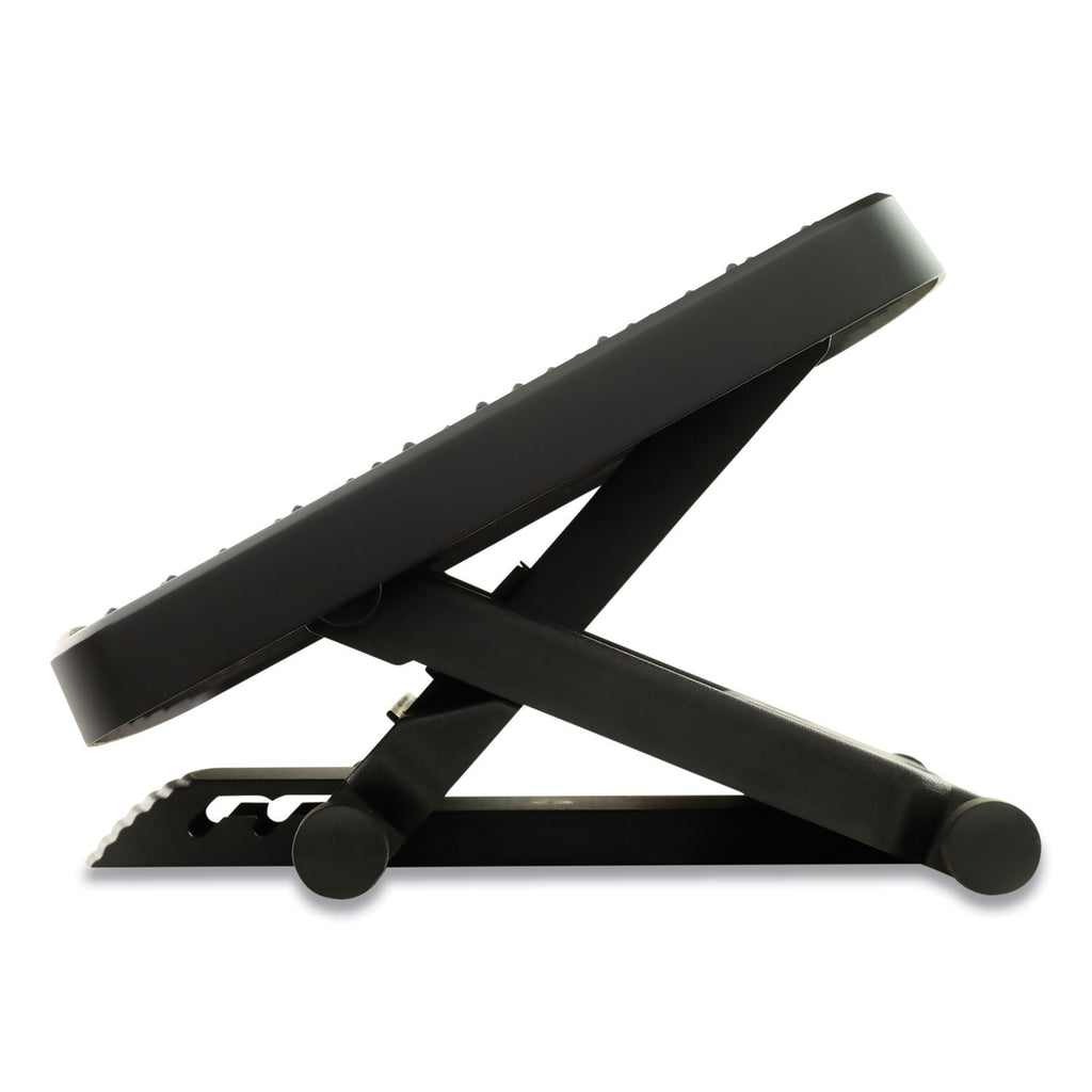Fellowes Ultimate Foot Support, HPS, 17.75w x 13.25d x 4 to 6.5h, Black/Gray