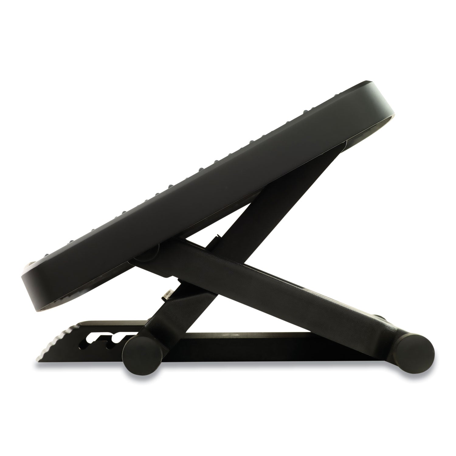Fellowes Ultimate Foot Support, HPS, 17.75w x 13.25d x 4 to 6.5h, Black/Gray
