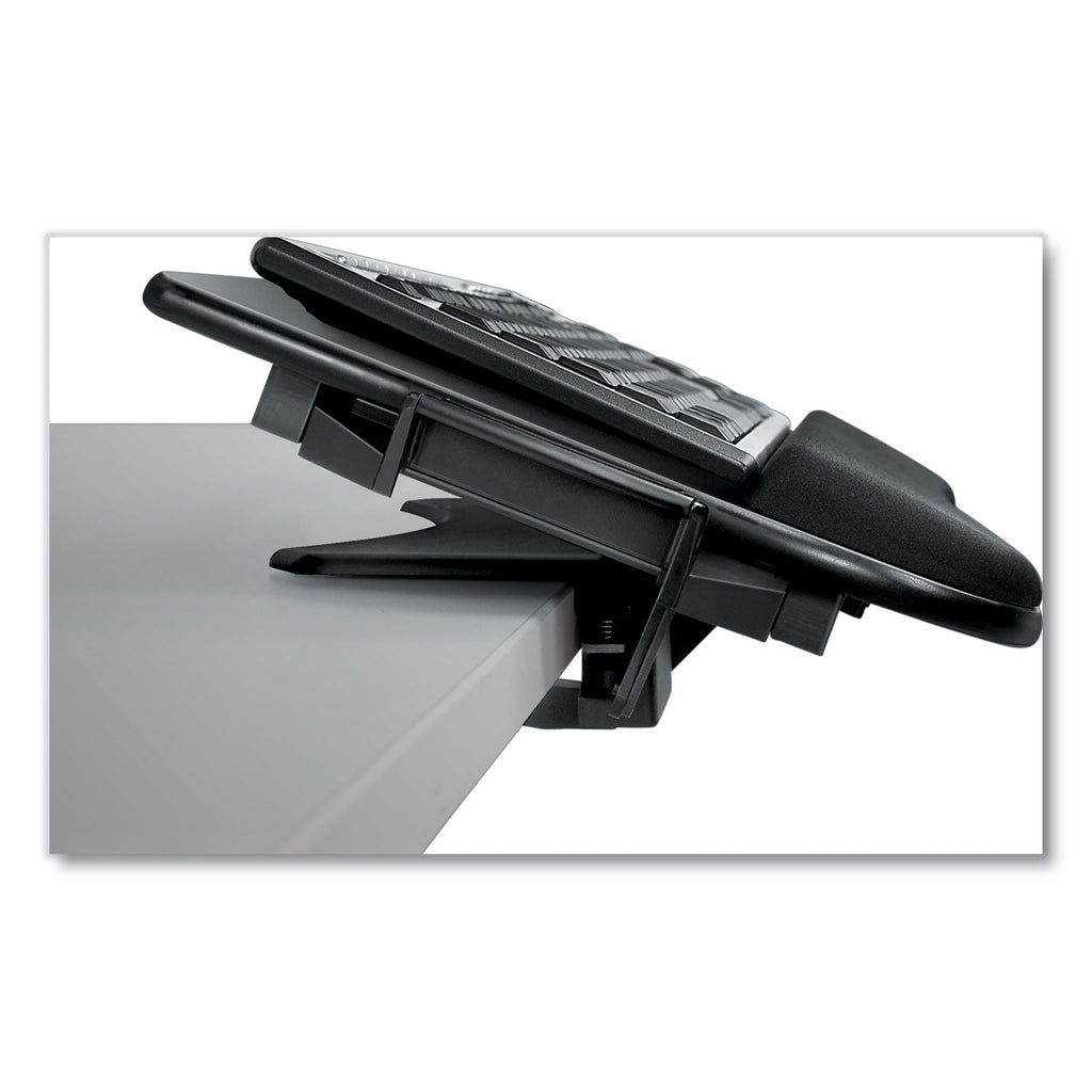 Fellowes Tilt 'n Slide Keyboard Manager with Comfort Glide, 19.5w x 11.5d, Black