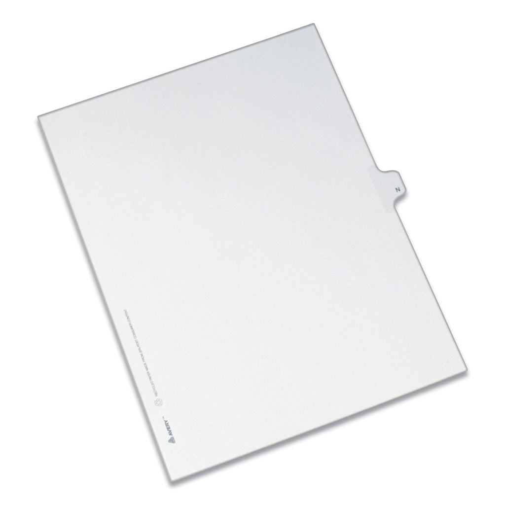 Avery Preprinted Legal Exhibit Side Tab Index Dividers, Allstate Style, 26-Tab, N, 11 x 8.5, White, 25/Pack