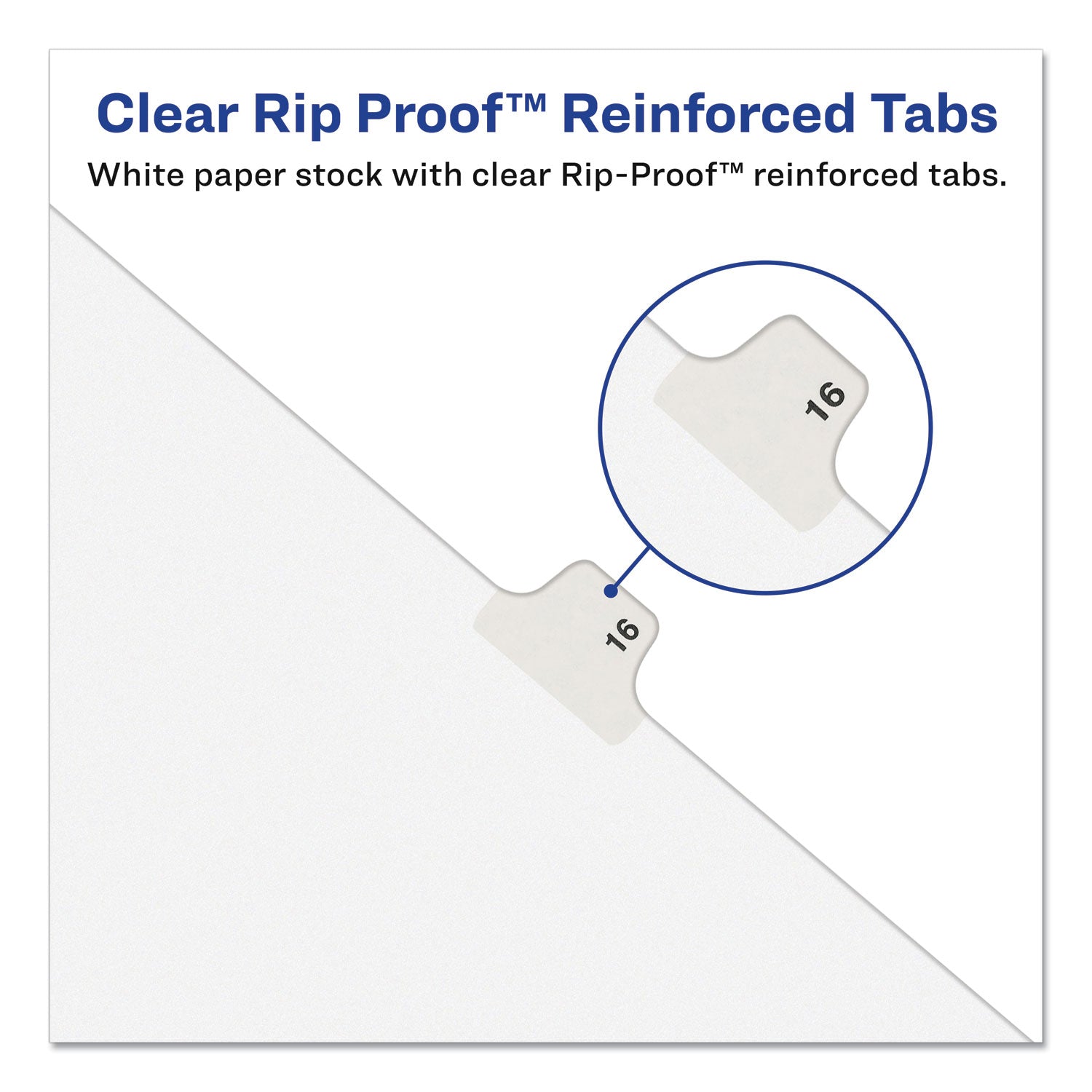 Avery Preprinted Legal Exhibit Side Tab Index Dividers, Avery Style, 10-Tab, 6, 11 x 8.5, White, 25/Pack