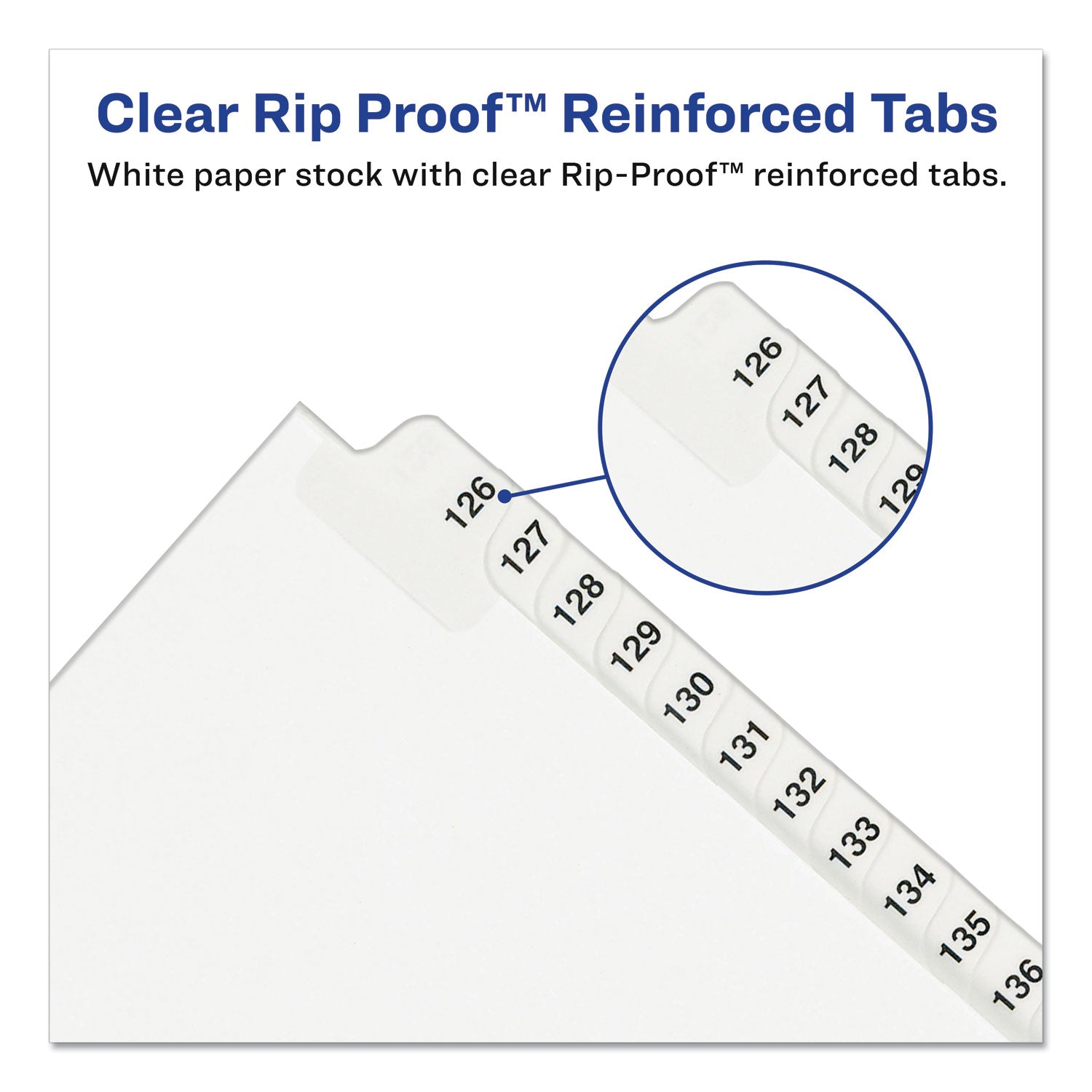 Avery Preprinted Legal Exhibit Side Tab Index Dividers, Avery Style, 25-Tab, 1 to 25, 11 x 8.5, White, 1 Set, (1330)