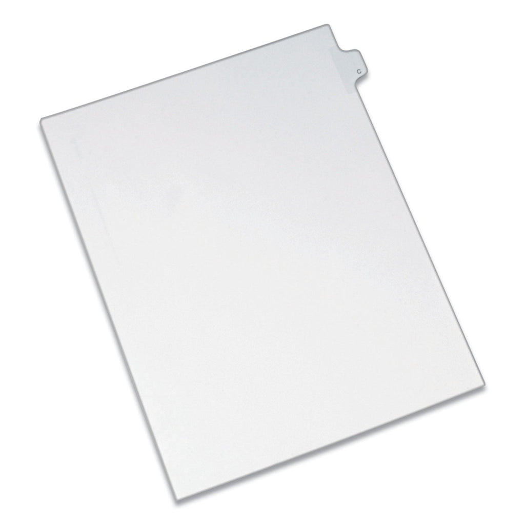 Avery Preprinted Legal Exhibit Side Tab Index Dividers, Allstate Style, 26-Tab, C, 11 x 8.5, White, 25/Pack