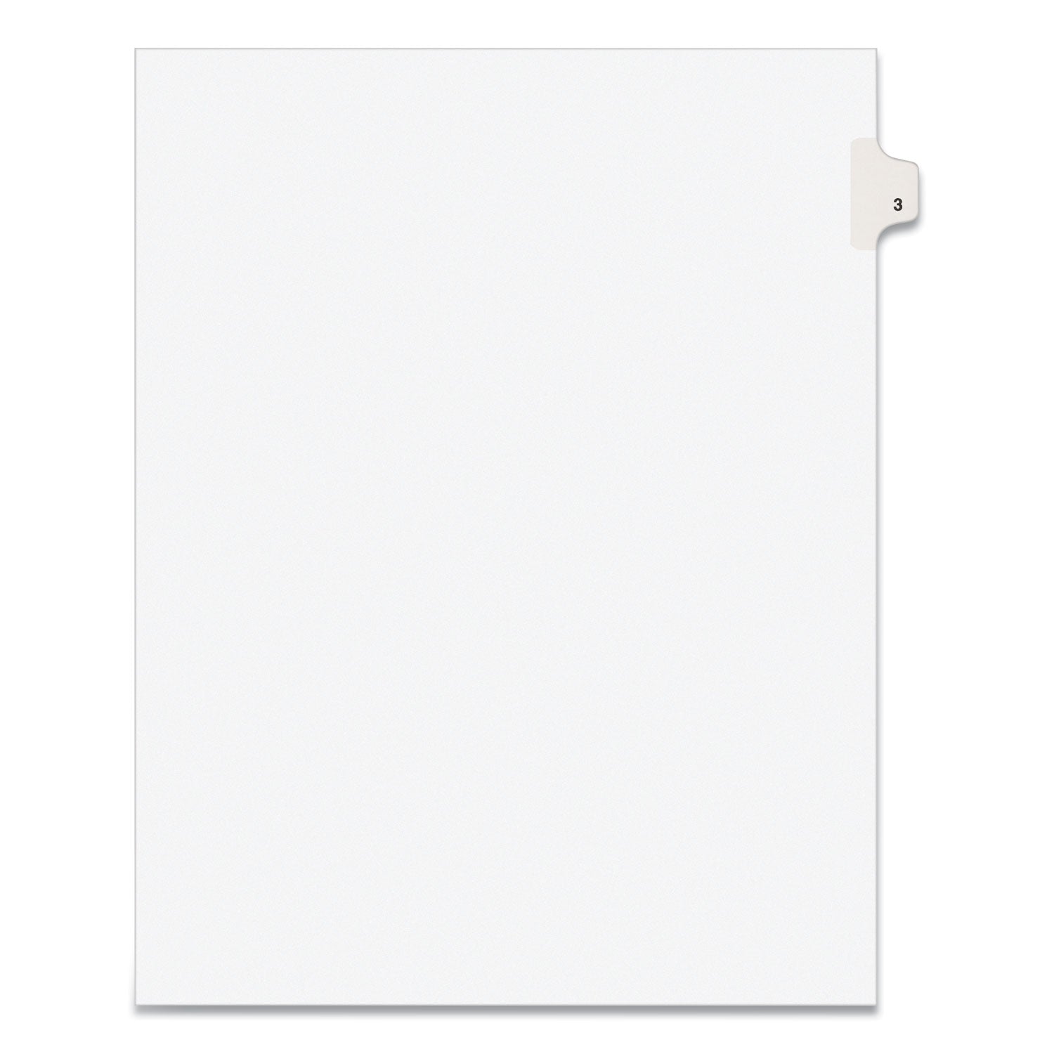 Avery Preprinted Legal Exhibit Side Tab Index Dividers, Avery Style, 10-Tab, 3, 11 x 8.5, White, 25/Pack