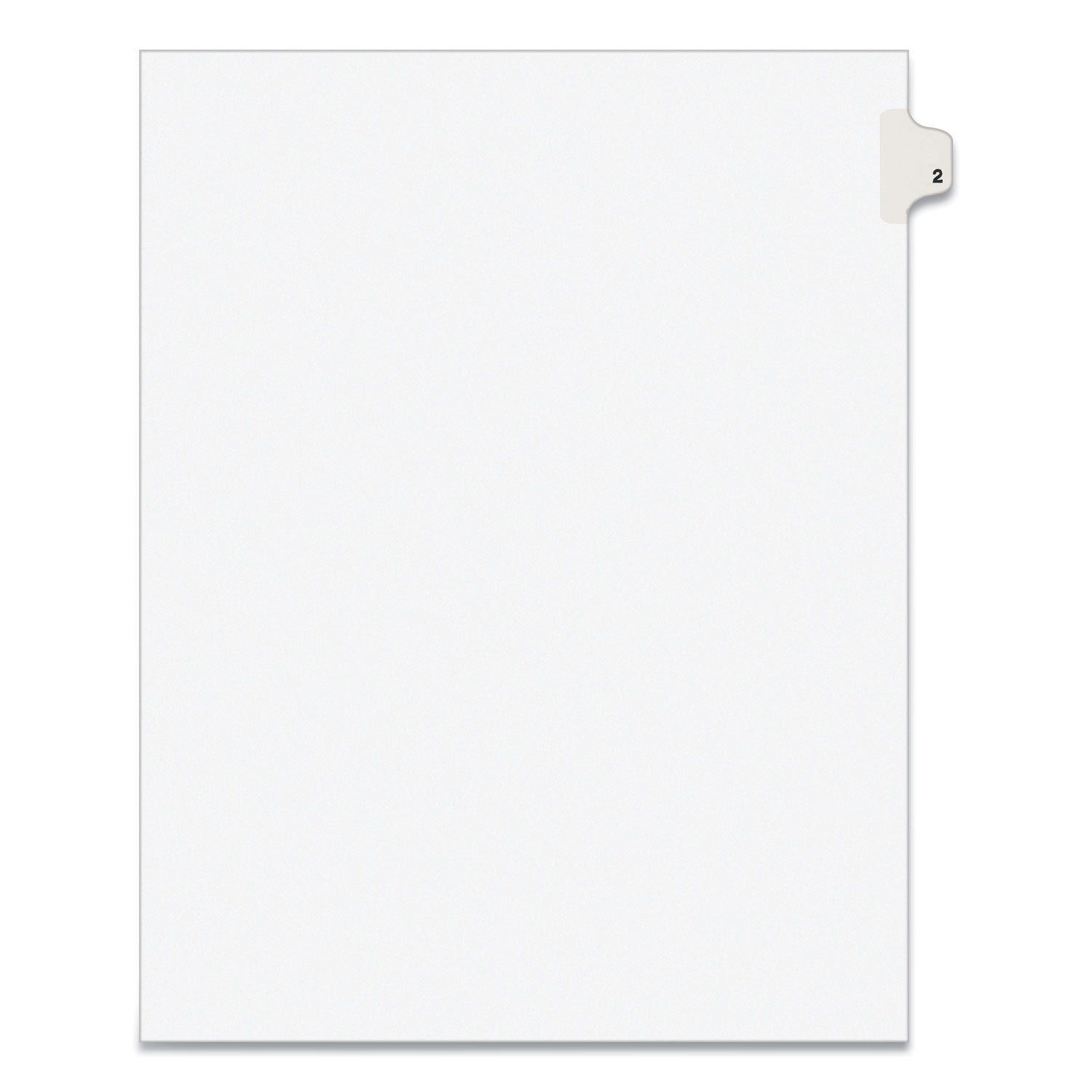 Avery Preprinted Legal Exhibit Side Tab Index Dividers, Avery Style, 10-Tab, 2, 11 x 8.5, White, 25/Pack