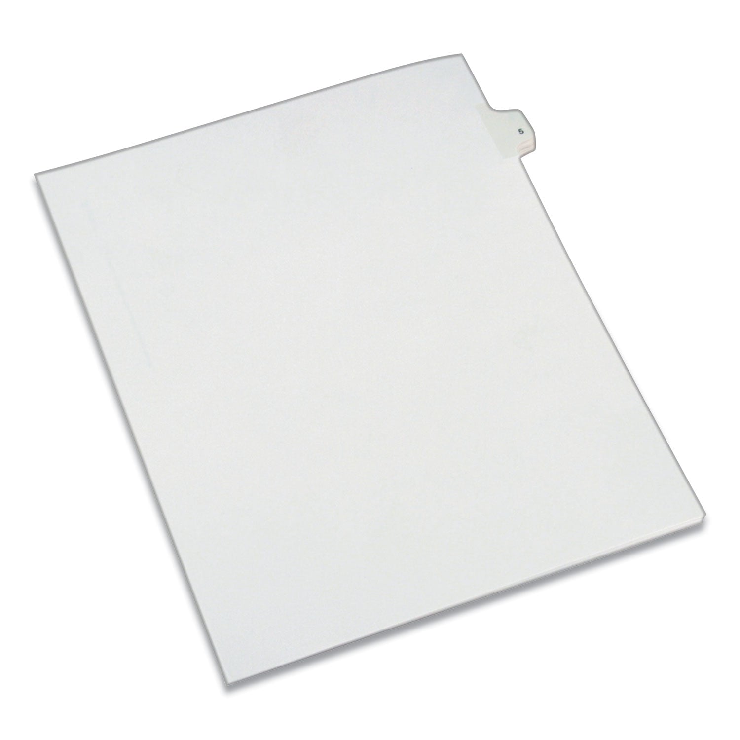 Avery Preprinted Legal Exhibit Side Tab Index Dividers, Allstate Style, 10-Tab, 5, 11 x 8.5, White, 25/Pack