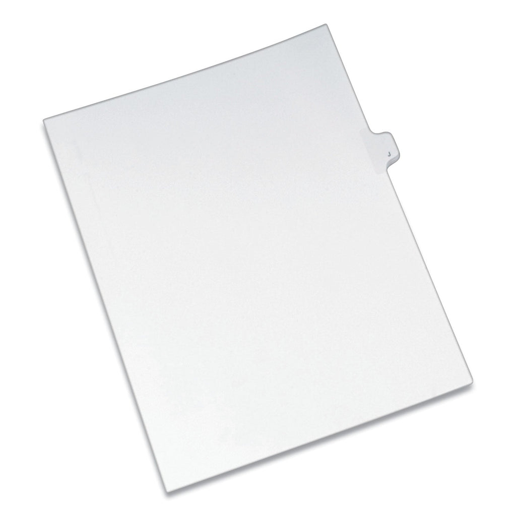 Avery Preprinted Legal Exhibit Side Tab Index Dividers, Allstate Style, 26-Tab, J, 11 x 8.5, White, 25/Pack