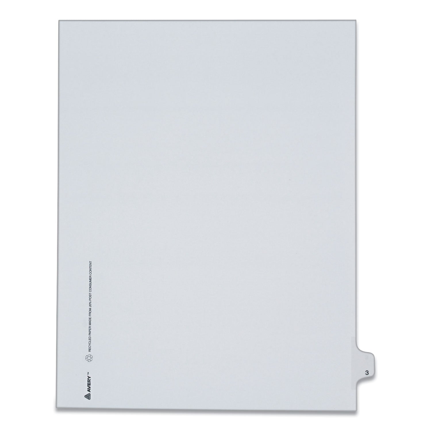 Avery Preprinted Legal Exhibit Side Tab Index Dividers, Allstate Style, 10-Tab, 3, 11 x 8.5, White, 25/Pack