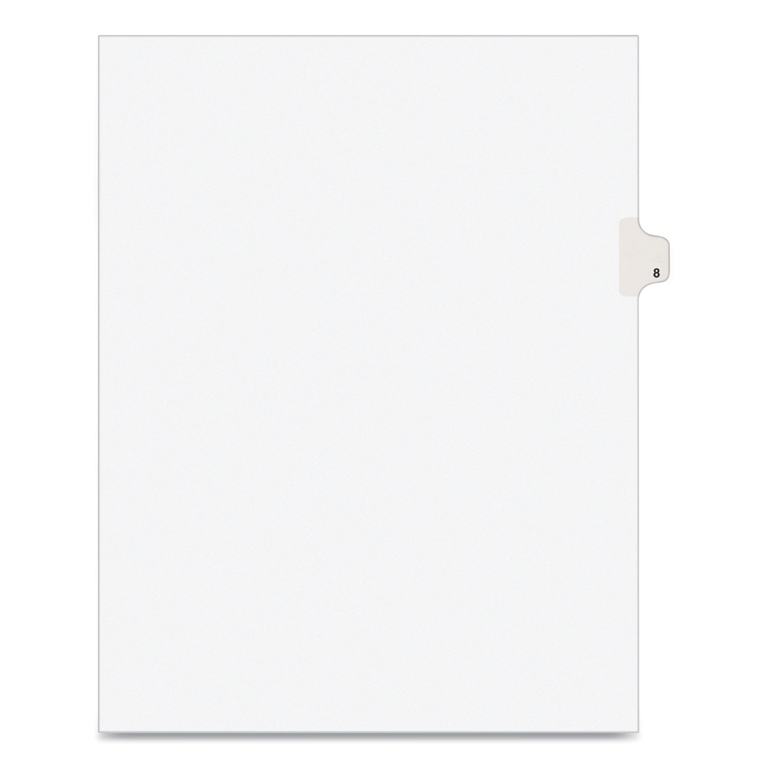 Avery Preprinted Legal Exhibit Side Tab Index Dividers, Avery Style, 10-Tab, 8, 11 x 8.5, White, 25/Pack