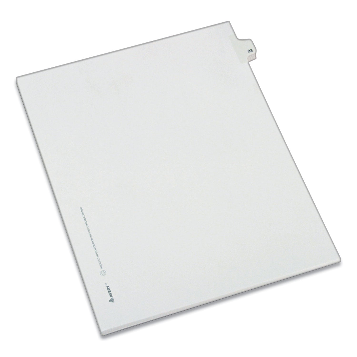 Avery Preprinted Legal Exhibit Side Tab Index Dividers, Allstate Style, 10-Tab, 23, 11 x 8.5, White, 25/Pack