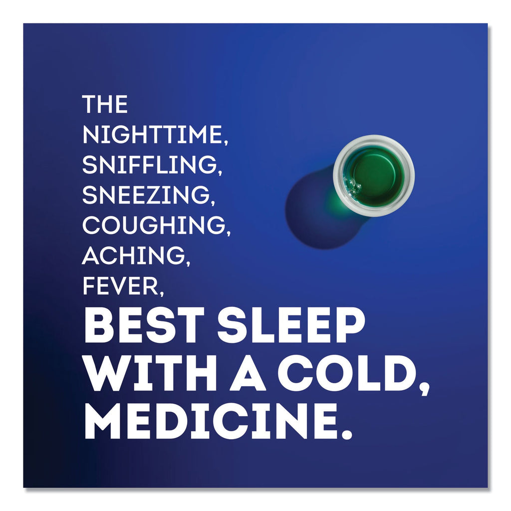 Vicks NyQuil Cold and Flu Nighttime Liquid, 12 oz Bottle