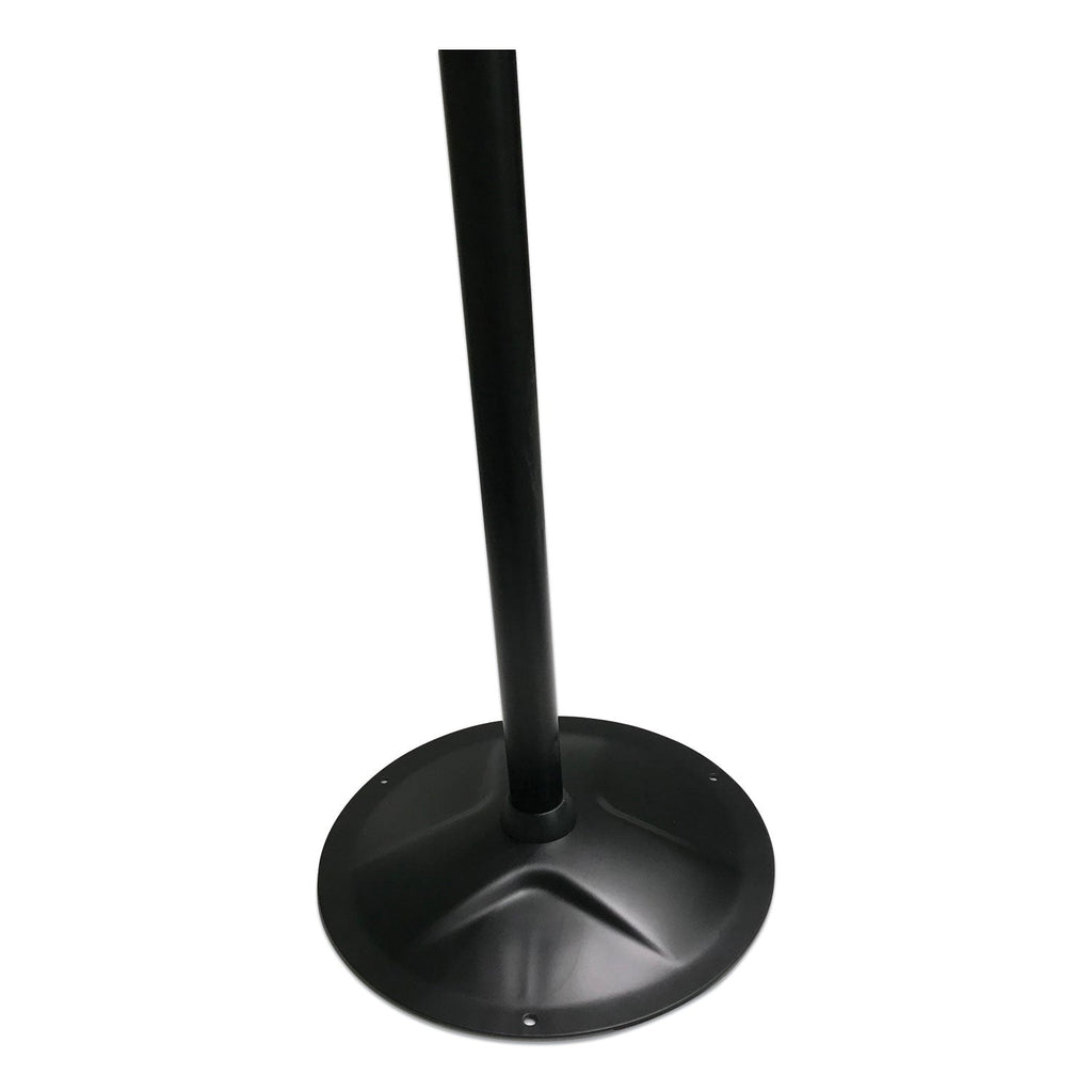 Kantek Floor Stand for Sanitizer Dispensers, Height Adjustable from 50" to 60", Black