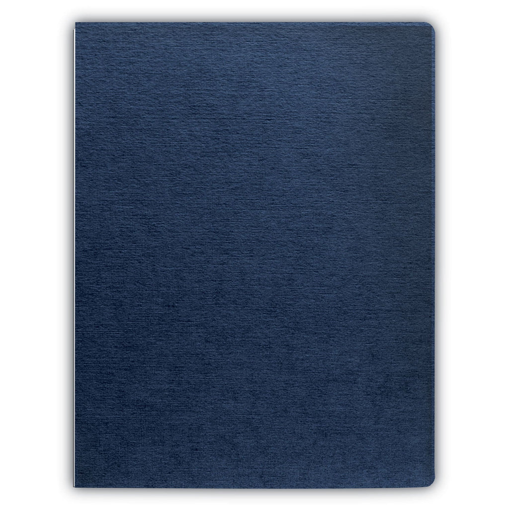 Fellowes Expressions Linen Texture Presentation Covers for Binding Systems, Navy, 11.25 x 8.75, Unpunched, 200/Pack