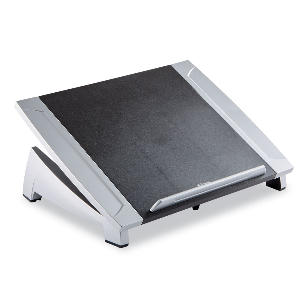 Fellowes Office Suites Laptop Riser, 15.13" x 11.38" x 4.5" to 6.5", Black/Silver, Supports 10 lbs