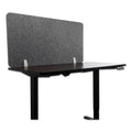 Lumeah Desk Screen Cubicle Panel and Office Partition Privacy Screen, 47 x 1 x 23.5, Polyester, Gray