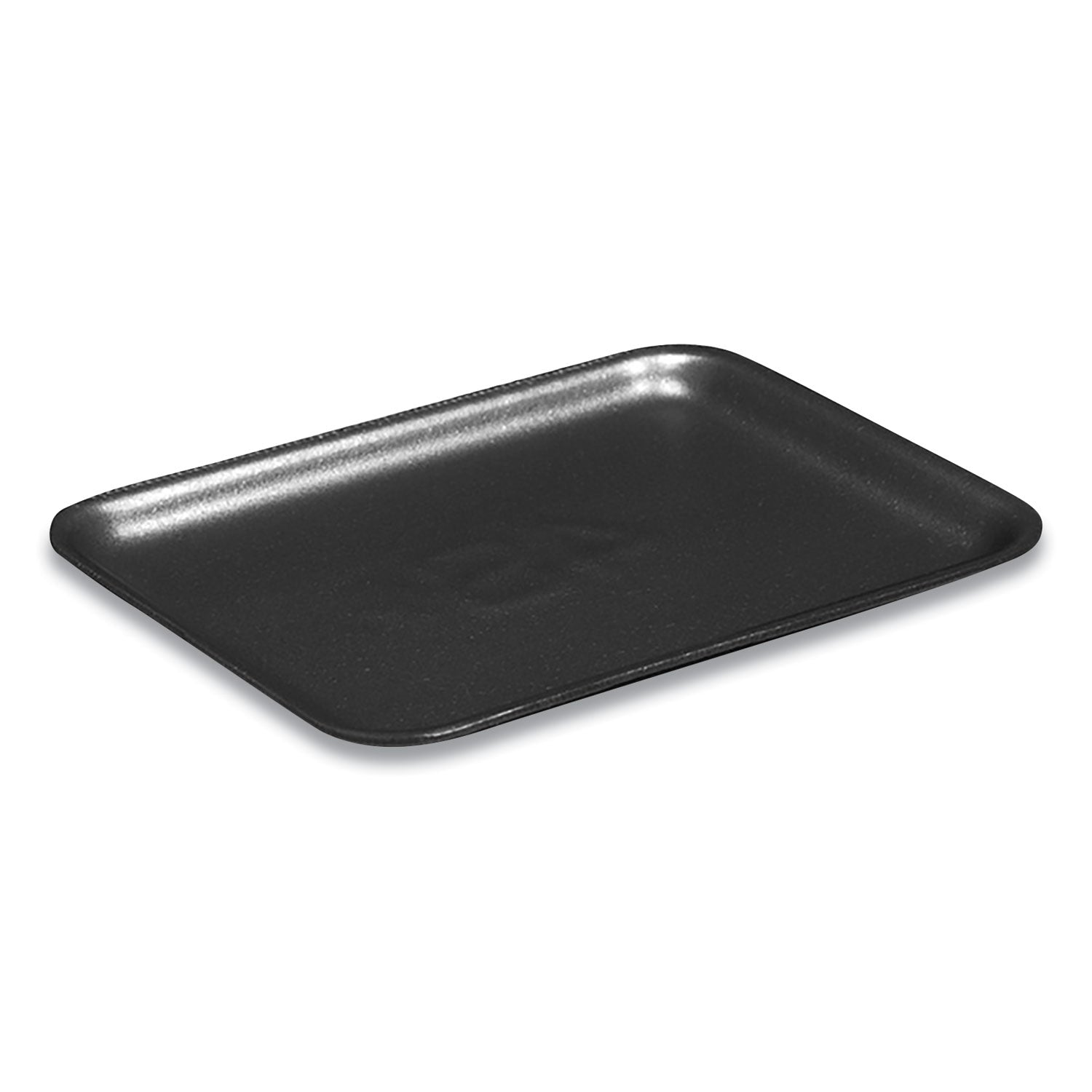 Pactiv Evergreen Supermarket Tray,  #4S, 9.25 x 7.25 x 0.69, Black, Foam, 500/Carton