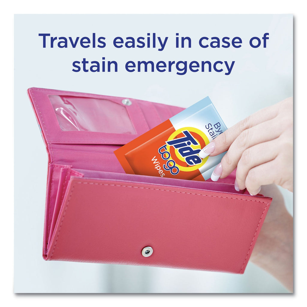 Tide To Go Instant Stain Remover Wipes, 6 x 5, Scented, 10/Box