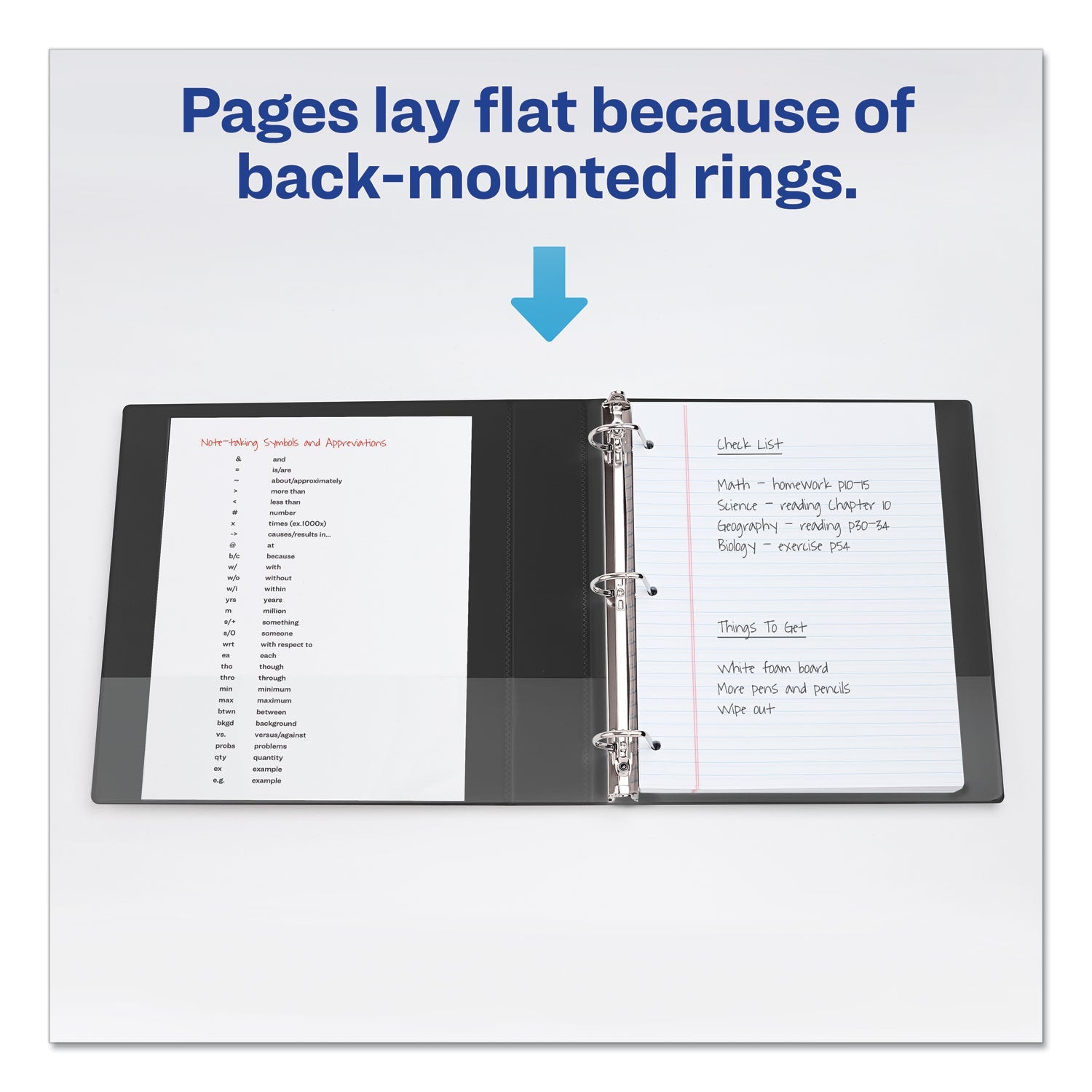Avery Durable View Binder with DuraHinge and Slant Rings, 3 Rings, 1" Capacity, 11 x 8.5, Purple