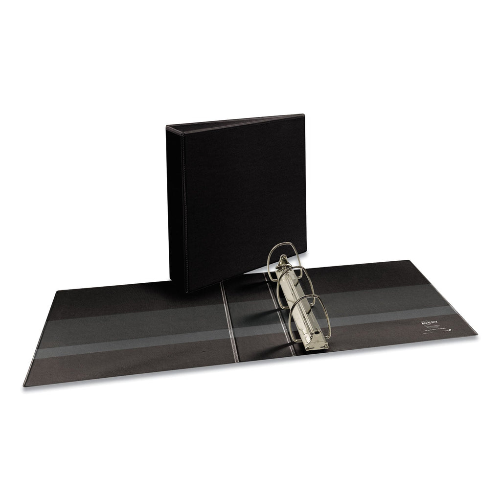 Avery Durable View Binder with DuraHinge and EZD Rings, 3 Rings, 3" Capacity, 11 x 8.5, Black, (9700)