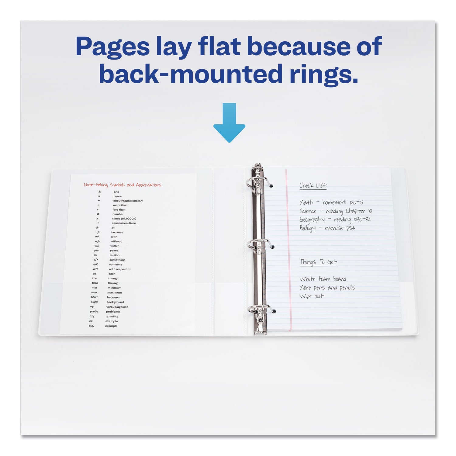 Avery Durable View Binder with DuraHinge and EZD Rings, 3 Rings, 1.5" Capacity, 11 x 8.5, White, (9401)